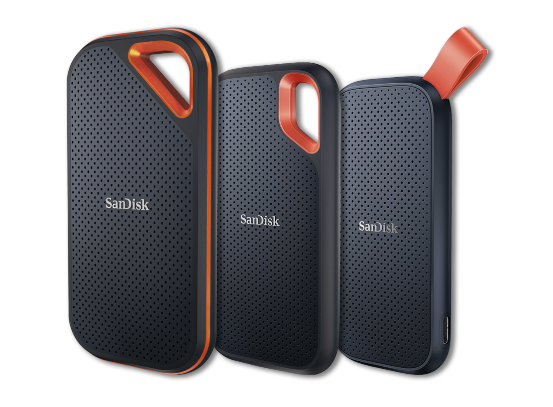 SANDISK 2TB Extreme Portable SSD (Old Model) - Up to 1050MB/s, USB-C, USB 3.2 Gen 2, IP65 Water and Dust Resistance, Updated Firmware - External Solid State Drive - SDSSDE61-2T00-G25