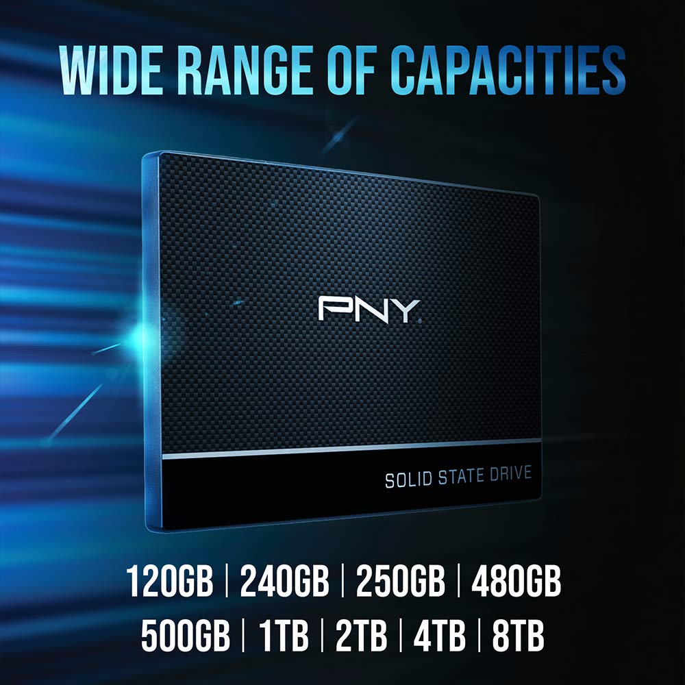 PNY CS900 500GB 3D NAND 2.5" SATA III Internal Solid State Drive (SSD) - (SSD7CS900-500-RB) - Image 5