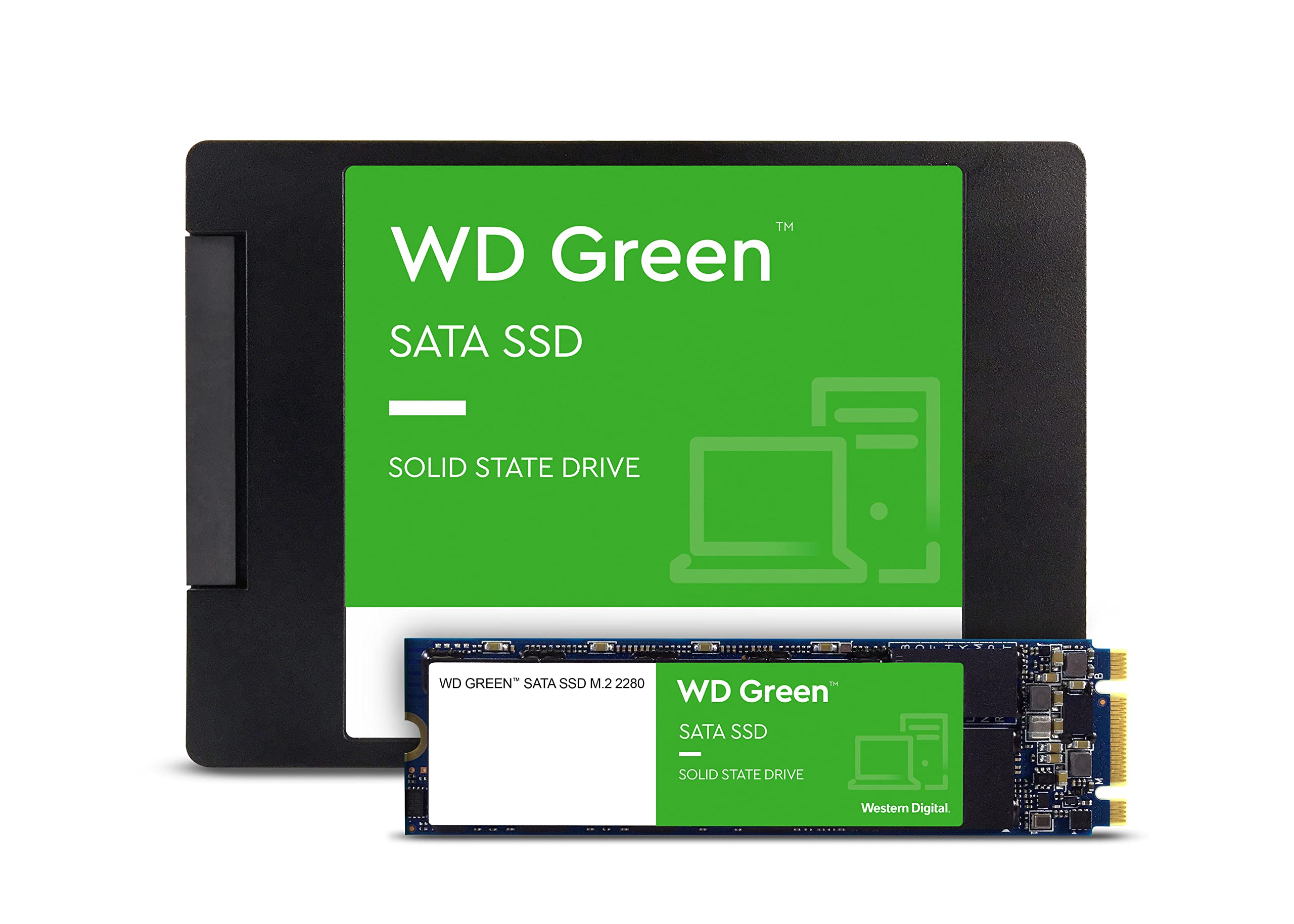 Western Digital WD Green Internal SSD Solid State Drive - SATA III 6 Gb/s, 2.5/7mm, Up to 545 MB/s - WDS100T3G0A - Image 4