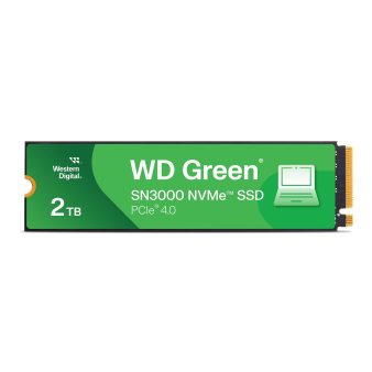 Western Digital 2TB WD Green SN350 NVMe Internal SSD Solid State Drive - Gen3 PCIe, QLC, M.2 2280, Up to 3,200 MB/s - WDS200T3G0C
