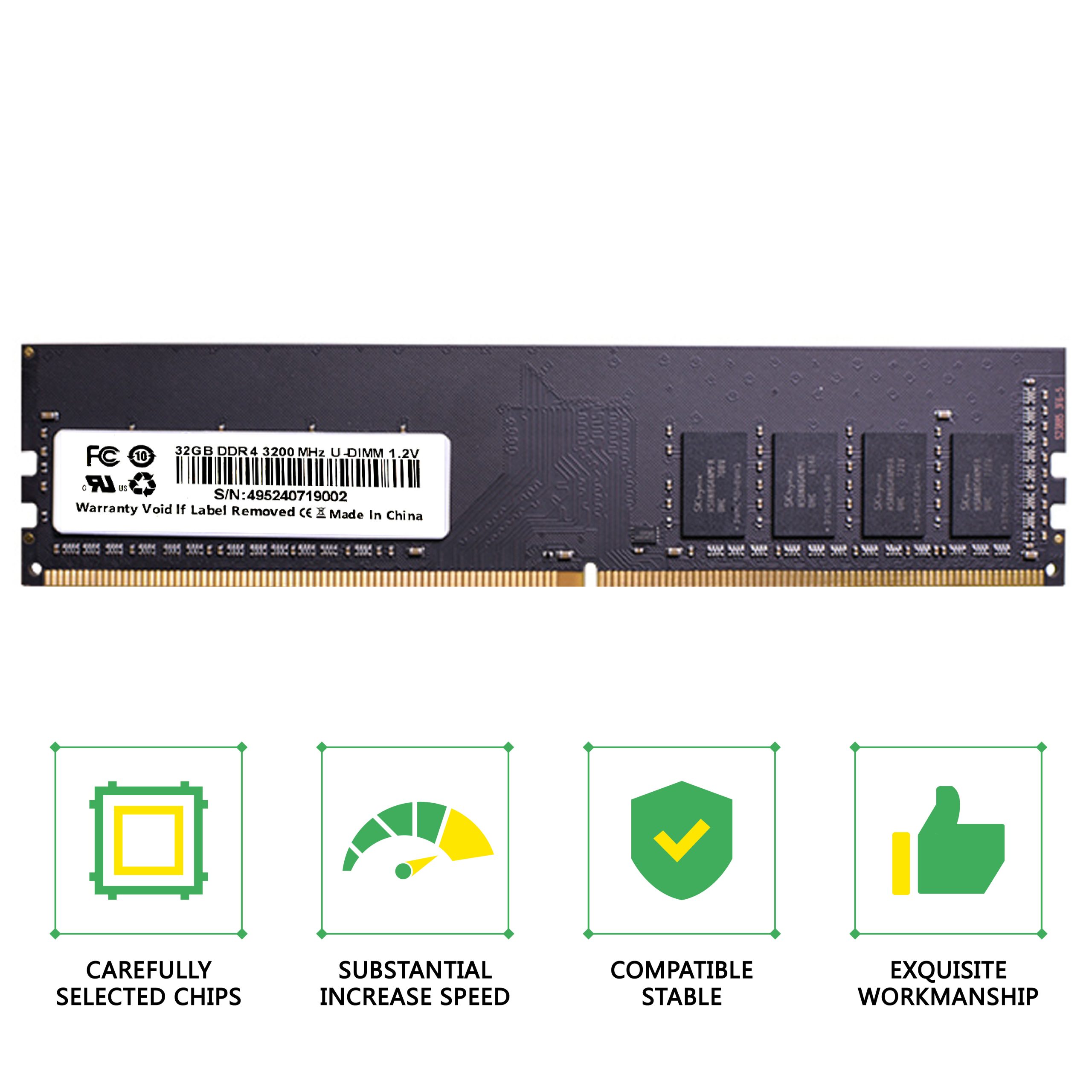 DDR3 / DDR4 / DDR5 16GB / 32GB 4800MHz / 5200MHz / 5600MHz Desktop PC RAM | In Stock | Server-Grade Applications - Image 7